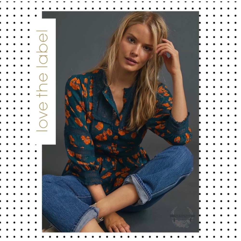 NWT Love the Label - Soraya Buttondown Blouse Top M